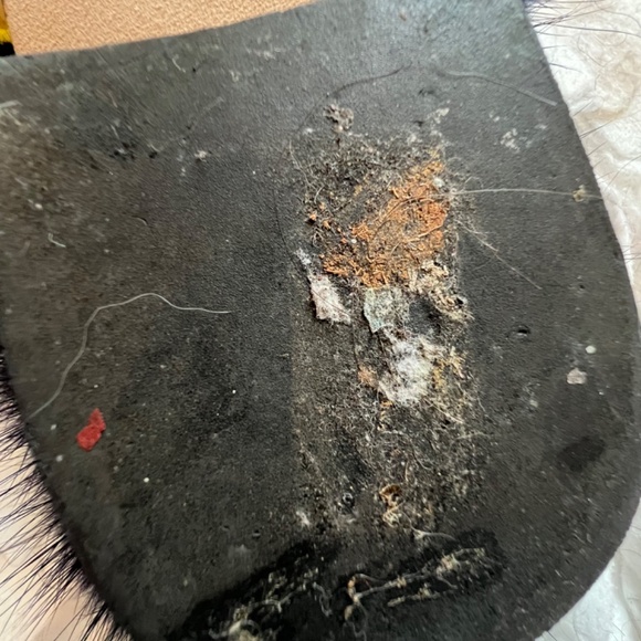 Alberta Ferretti *Velvet Embroidered Koi Fish Fur *Mules Slides Italian 36/US 6 - Picture 10 of 10